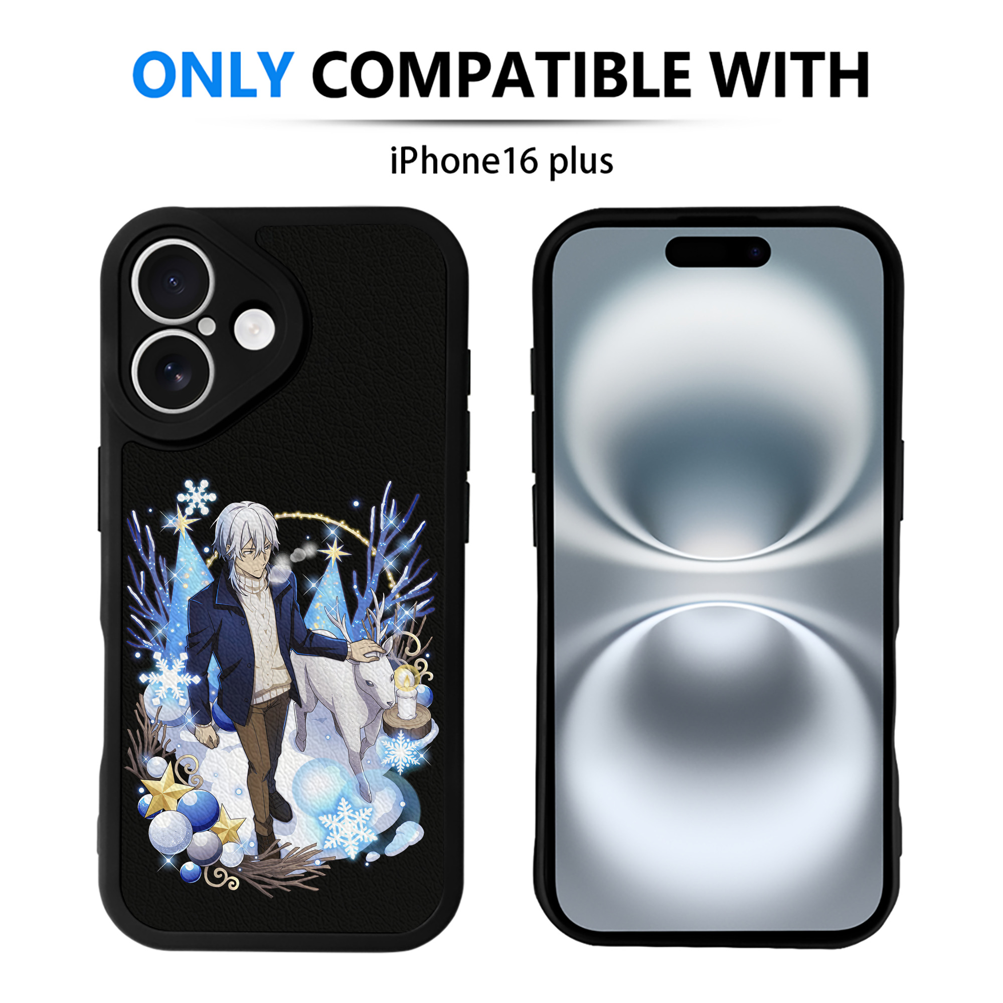（画像用） 文豪ストレイドッグス Bungo Stray Dogs 【iPhone 16シリーズ対応】シリコンスマホケース（レザー調） 材質：シリコン